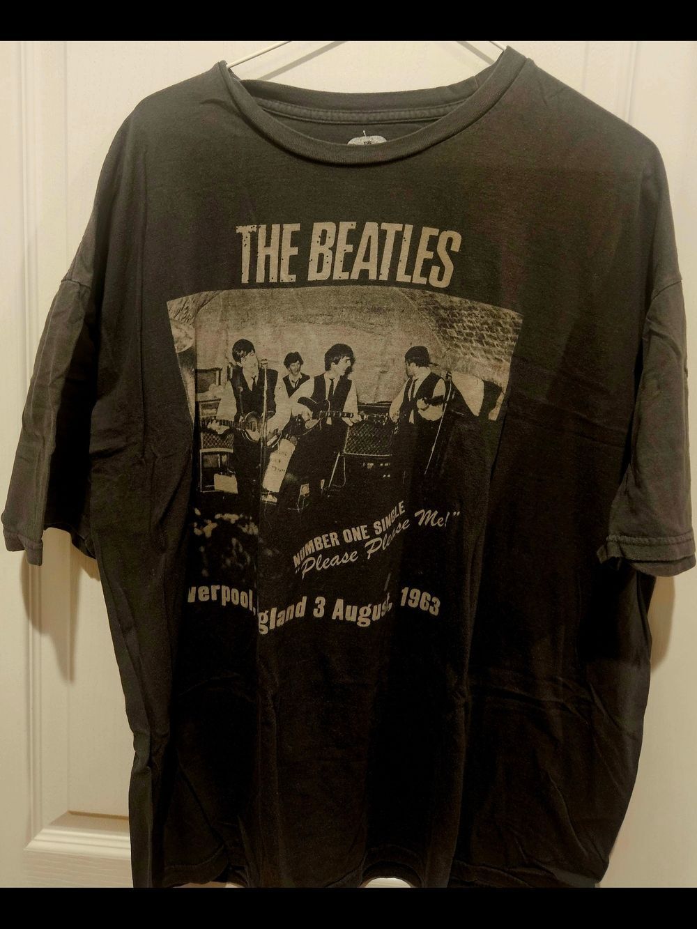 The Beatles Black Vintage Concert Photo Tee